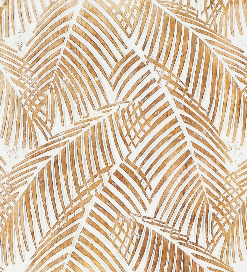 Plow &amp; Hearth Home Accents | Indoor Living Two Panel White Washed Tropical Wall Art