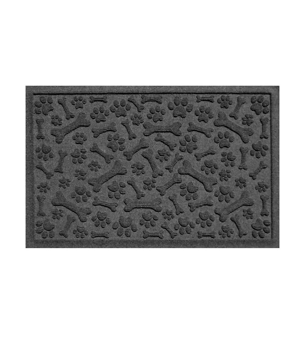 Plow &amp; Hearth Home Accents | Indoor Living Waterhog Paws And Bones Doormat