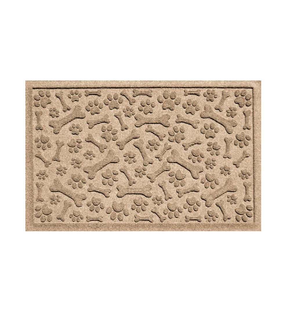 Plow &amp; Hearth Home Accents | Indoor Living Waterhog Paws And Bones Doormat
