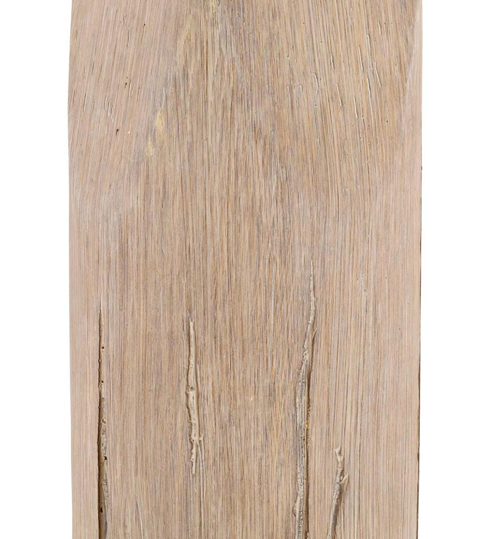 Plow &amp; Hearth Home Accents | Indoor Living Weathered Wood Table Lamp With Natural Linen Shade