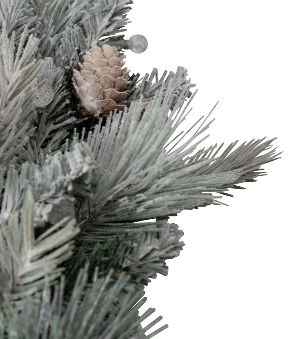 Plow &amp; Hearth Home Accents | Indoor Living Winter Frost Lighted Holiday Wreath