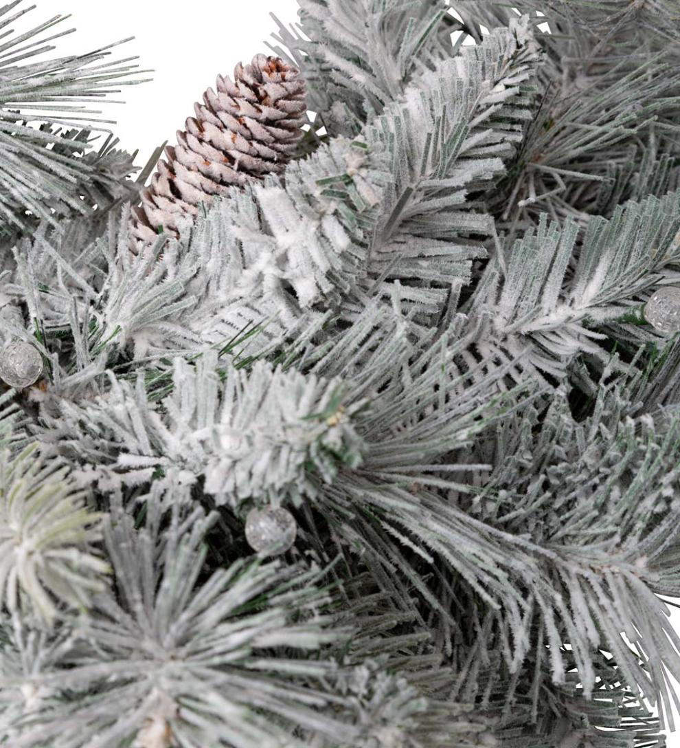 Plow &amp; Hearth Home Accents | Indoor Living Winter Frost Lighted Holiday Wreath