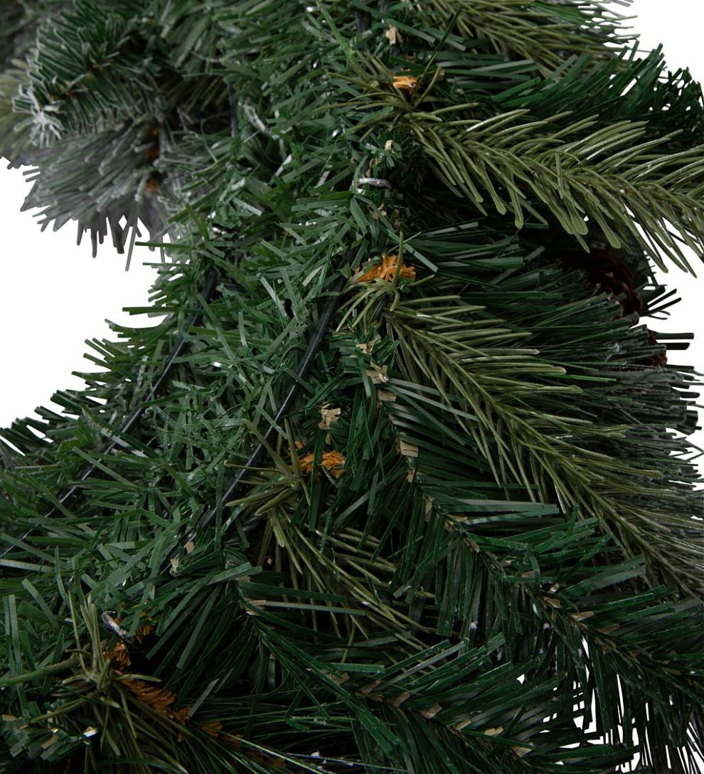 Plow &amp; Hearth Home Accents | Indoor Living Winter Frost Lighted Holiday Wreath