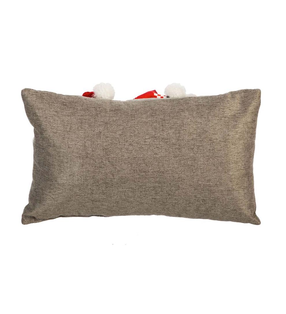 Plow &amp; Hearth Home Accents | Indoor Living Winter Gnome Lumbar Pillow
