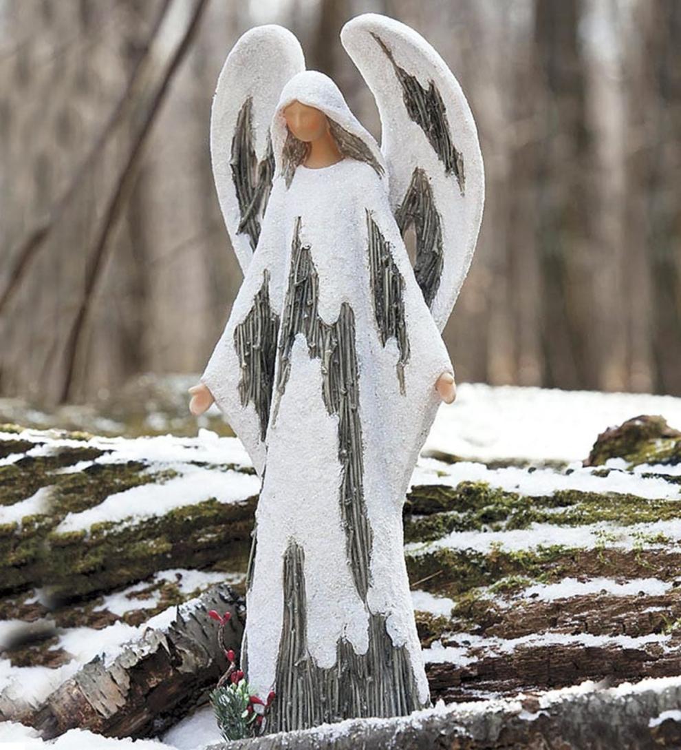 Plow &amp; Hearth Home Accents | Indoor Living Winterfrost Angel Statue