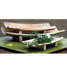 Plow &amp; Hearth Home Accents | Indoor Living Wooden Rectangular Trays, Set Of 3