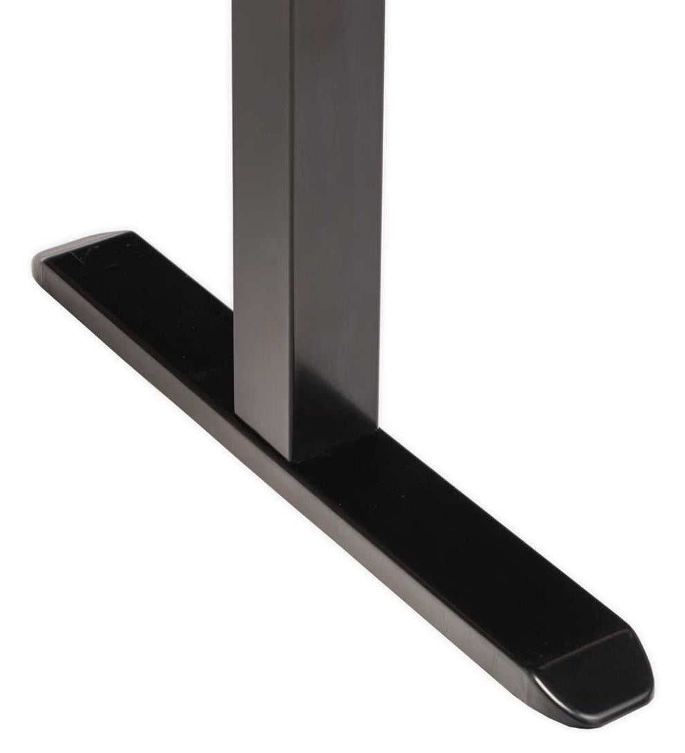 Plow &amp; Hearth Home Office | Indoor Living Adjustable Height Electric Desk With Power Station