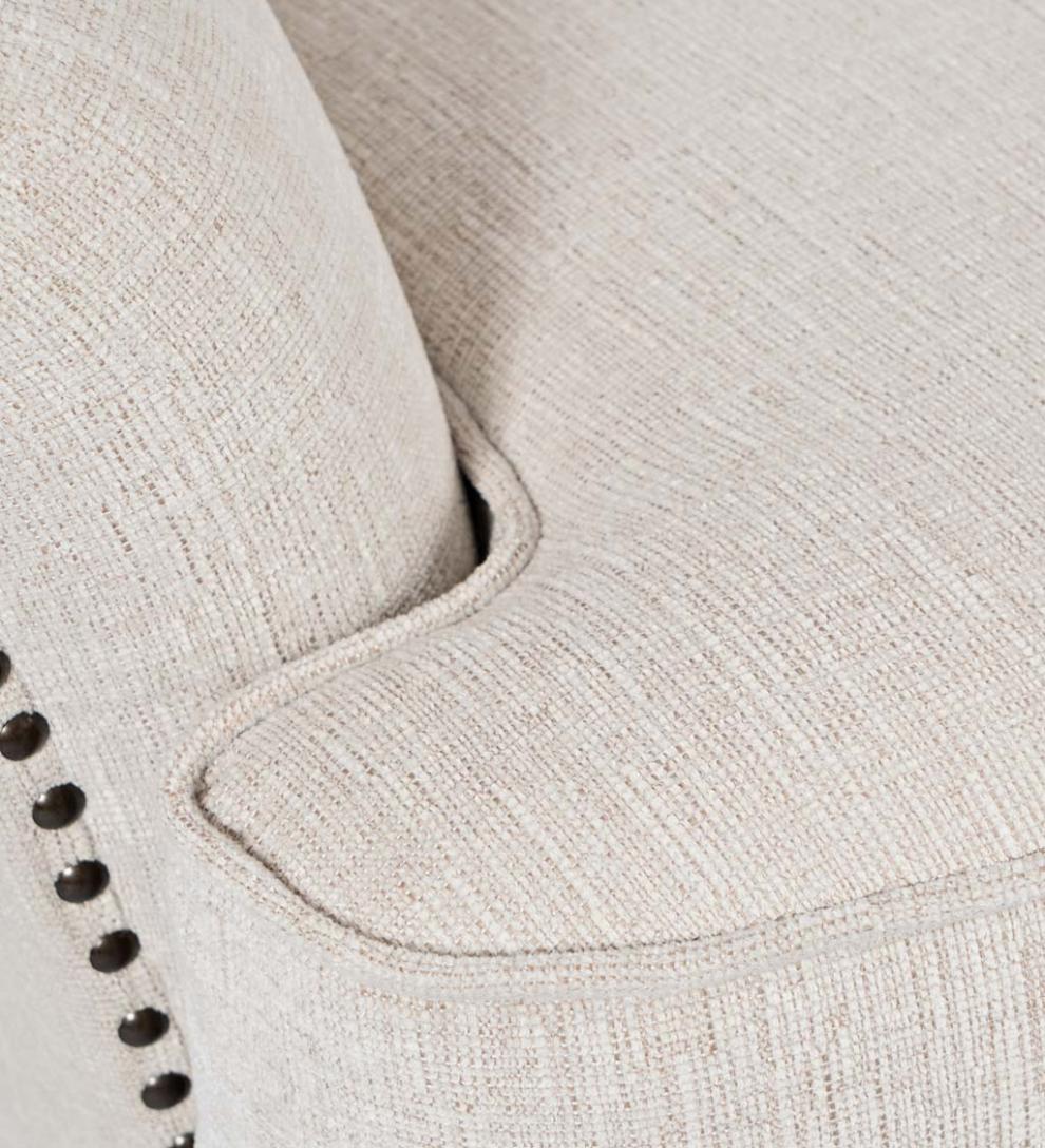 Plow &amp; Hearth Home Office | Indoor Living Beverly Tufted Accent Chair With Nailhead Trim - Ash