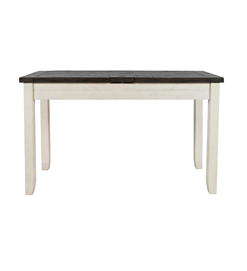 Plow &amp; Hearth Home Office | Indoor Living Cape Charles Reclaimed Wood Power Station Desk - White