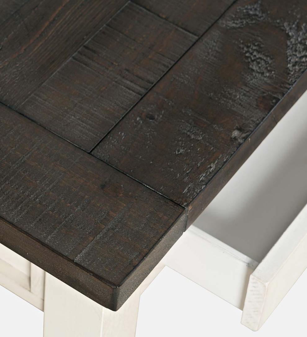 Plow &amp; Hearth Home Office | Indoor Living Cape Charles Reclaimed Wood Power Station Desk - White