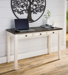 Plow &amp; Hearth Home Office | Indoor Living Cape Charles Reclaimed Wood Power Station Desk - White