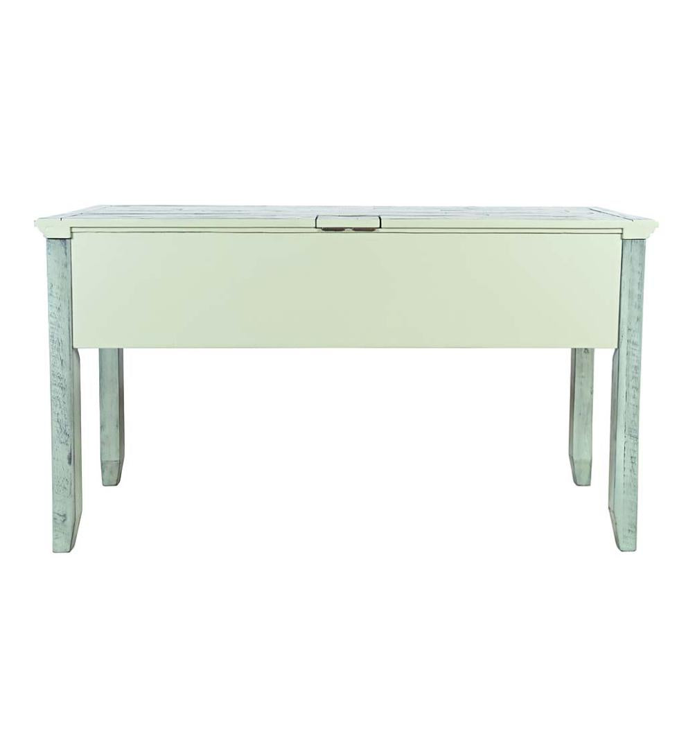 Plow &amp; Hearth Home Office | Indoor Living Chelsea Power Station Desk And Slat Back Chair