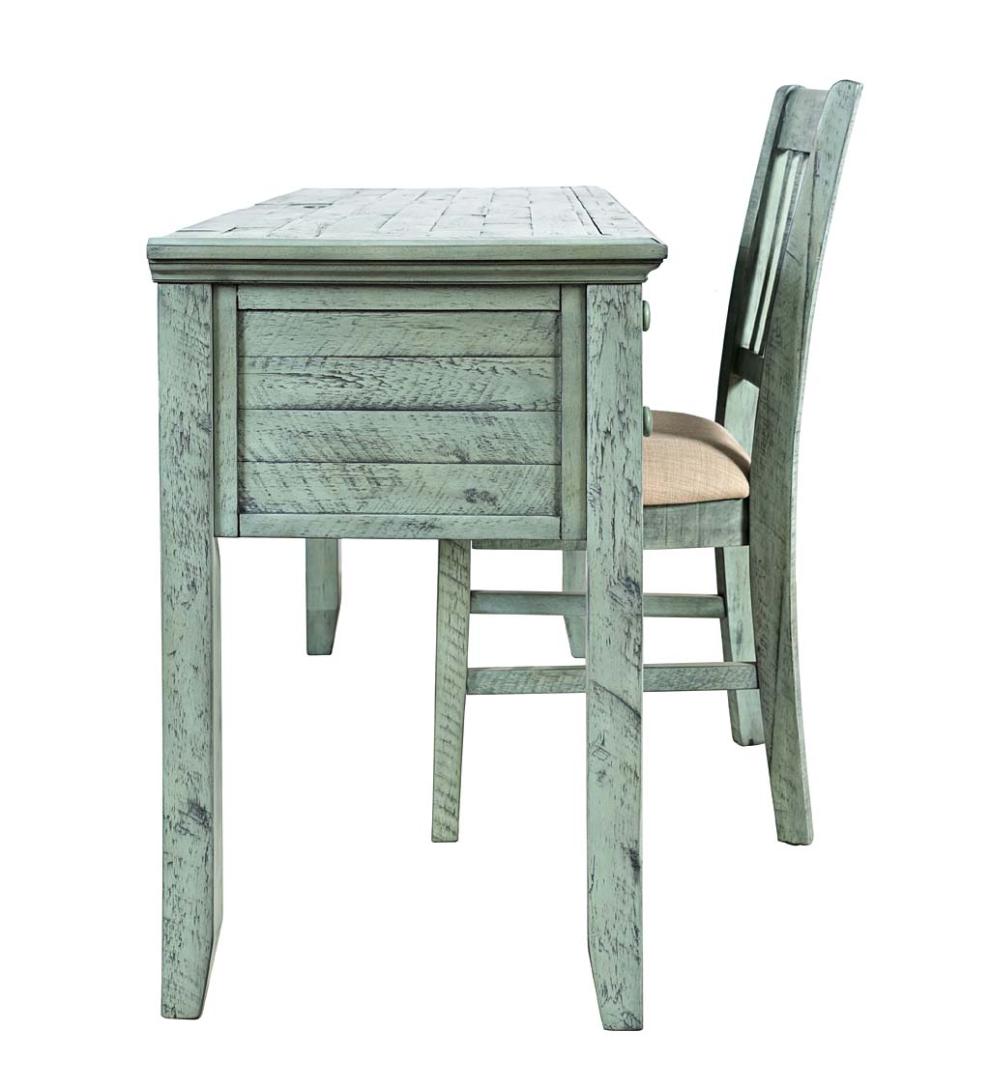 Plow &amp; Hearth Home Office | Indoor Living Chelsea Power Station Desk And Slat Back Chair