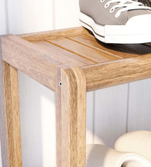 Plow &amp; Hearth Home Office | Indoor Living Farmhouse Three-Shelf Console Bookcase Storage Rack - Antique Chestnut