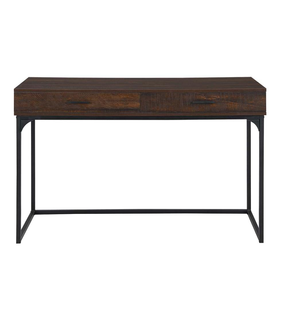 Plow &amp; Hearth Home Office | Indoor Living Harrison 2-Drawer Desk - Elm