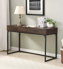 Plow &amp; Hearth Home Office | Indoor Living Harrison 2-Drawer Desk - Elm