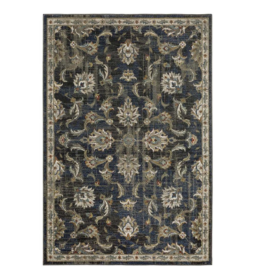 Plow &amp; Hearth Home Office | Indoor Living Heartland Border Polypropylene Rug