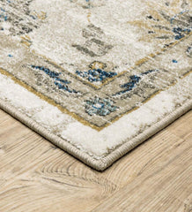 Plow &amp; Hearth Home Office | Indoor Living Heartland Border Polypropylene Rug