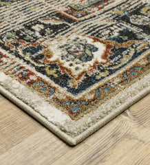 Plow &amp; Hearth Home Office | Indoor Living Heartland Medallion Polypropylene Rug