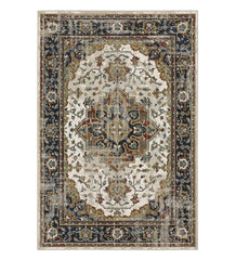 Plow &amp; Hearth Home Office | Indoor Living Heartland Medallion Polypropylene Rug