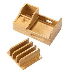 Plow &amp; Hearth Home Office | Indoor Living Multiple Technology Organizer