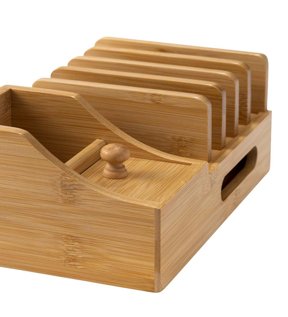 Plow &amp; Hearth Home Office | Indoor Living Multiple Technology Organizer