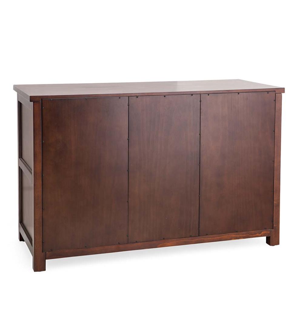 Plow &amp; Hearth Home Office | Indoor Living Portland Ice Box Buffet Cabinet Sideboard