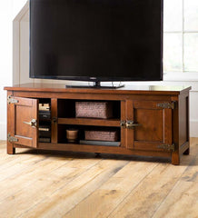 Plow &amp; Hearth Home Office | Indoor Living Portland Ice Box Tv Cabinet With Replica Hardware