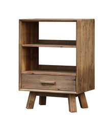 Plow &amp; Hearth Home Office | Indoor Living Rowan Ridge Reclaimed Pine Bookcase With Drawer