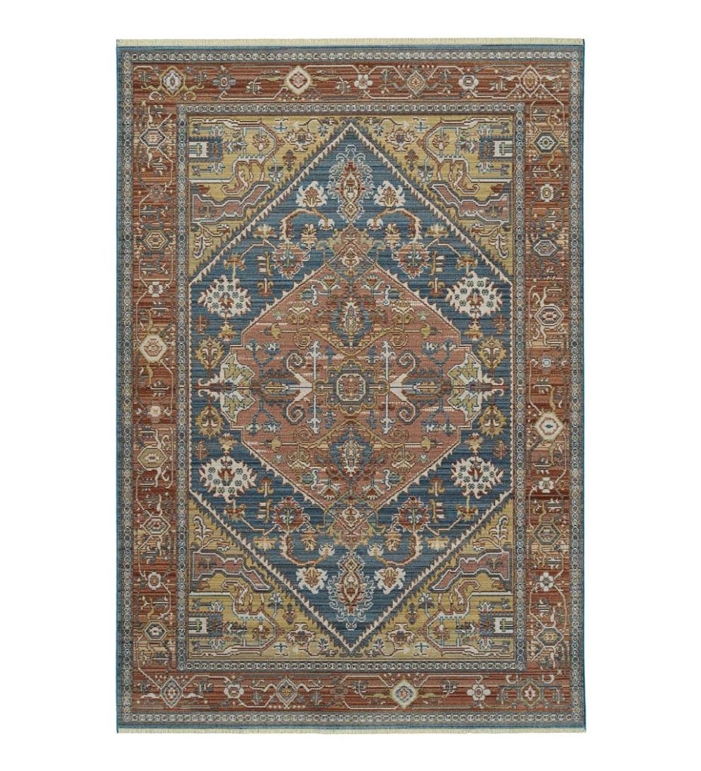 Plow &amp; Hearth Home Office | Indoor Living Strassburg Harlequin Easy Care Polyester Rug