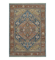 Plow &amp; Hearth Home Office | Indoor Living Strassburg Harlequin Easy Care Polyester Rug