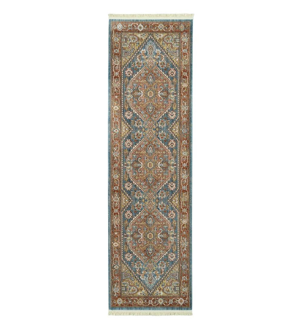 Plow &amp; Hearth Home Office | Indoor Living Strassburg Harlequin Easy Care Polyester Rug