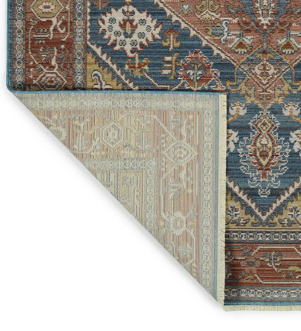 Plow &amp; Hearth Home Office | Indoor Living Strassburg Harlequin Easy Care Polyester Rug