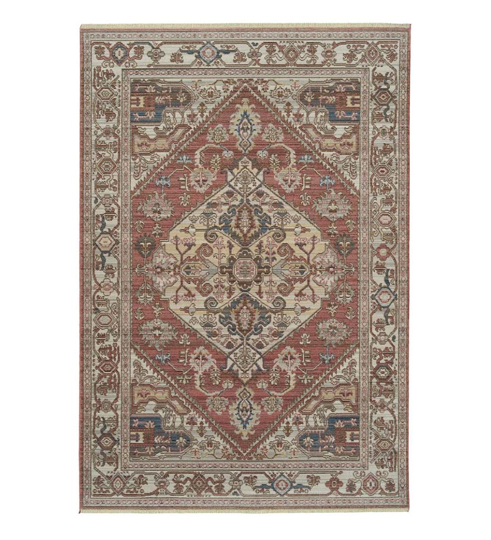 Plow &amp; Hearth Home Office | Indoor Living Strassburg Harlequin Easy Care Polyester Rug