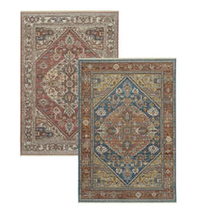 Plow &amp; Hearth Home Office | Indoor Living Strassburg Harlequin Easy Care Polyester Rug