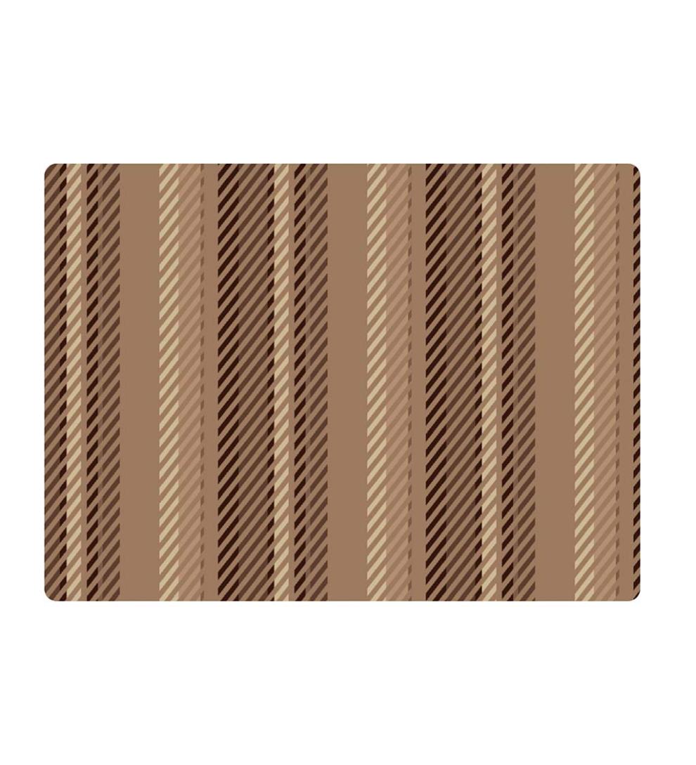 Plow &amp; Hearth Home Office | Indoor Living Striped Chair Mat - Blue