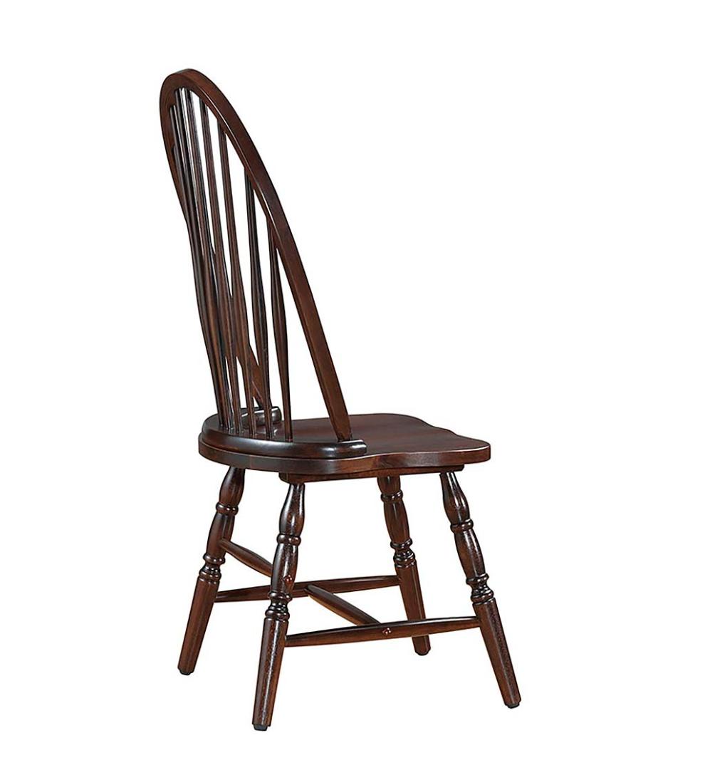Plow &amp; Hearth Home Office | Indoor Living Traditional Hardwood Windsor Back Chair - Antique Black