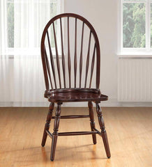 Plow &amp; Hearth Home Office | Indoor Living Traditional Hardwood Windsor Back Chair - Antique Black