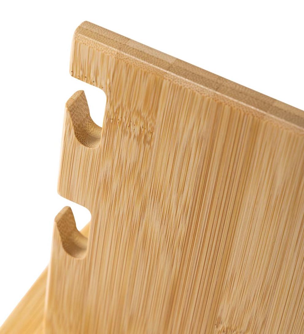 Plow &amp; Hearth Home Office | Indoor Living Wood Accessory Desk Organizer For Electronics