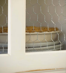 Plow &amp; Hearth Hutches &amp; Cupboards | Indoor Living Chicken Wire Pantry - Avocado Green