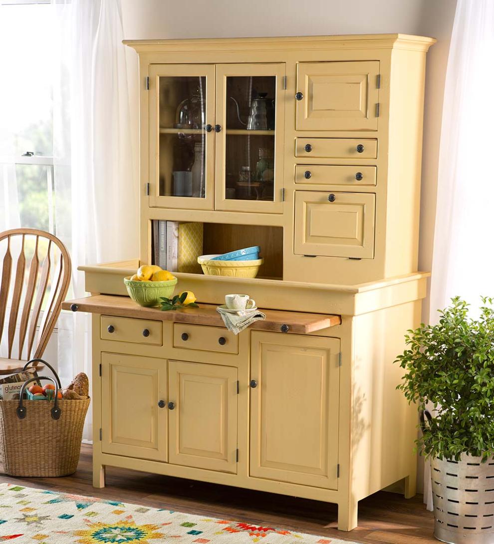 Plow &amp; Hearth Hutches &amp; Cupboards | Indoor Living Large Conestoga Cupboard