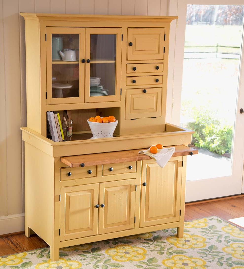 Plow &amp; Hearth Hutches &amp; Cupboards | Indoor Living Large Conestoga Cupboard