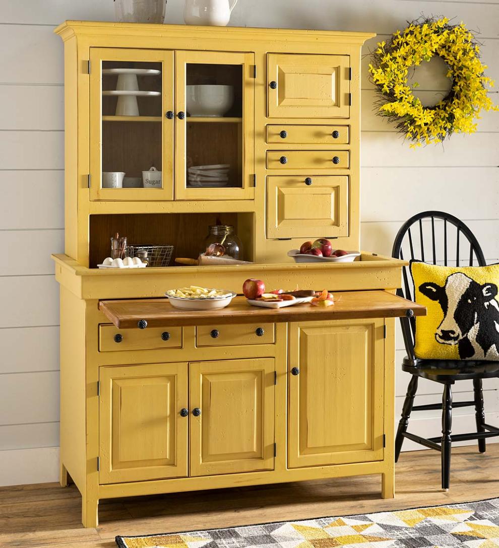 Plow &amp; Hearth Hutches &amp; Cupboards | Indoor Living Large Conestoga Cupboard