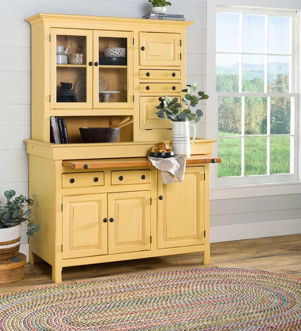 Plow &amp; Hearth Hutches &amp; Cupboards | Indoor Living Large Conestoga Cupboard