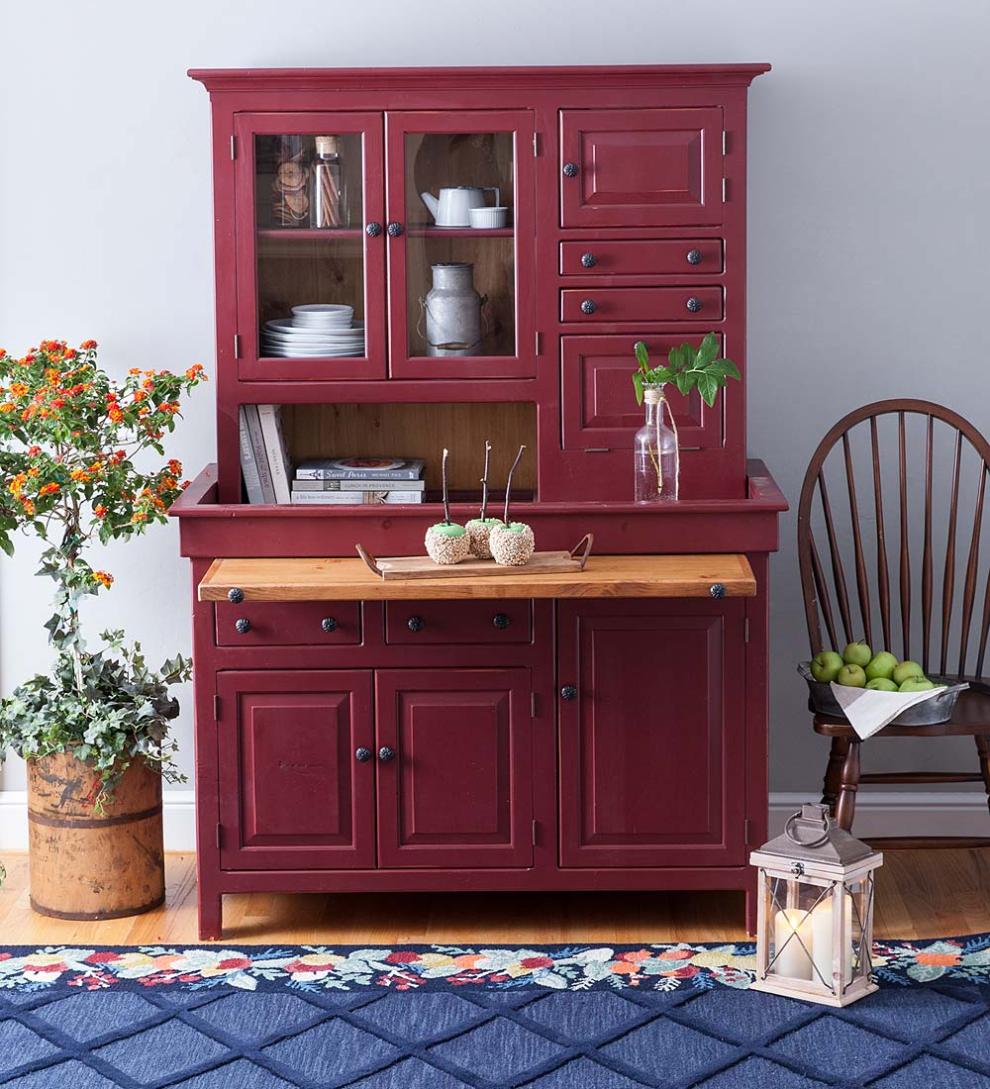 Plow &amp; Hearth Hutches &amp; Cupboards | Indoor Living Large Conestoga Cupboard