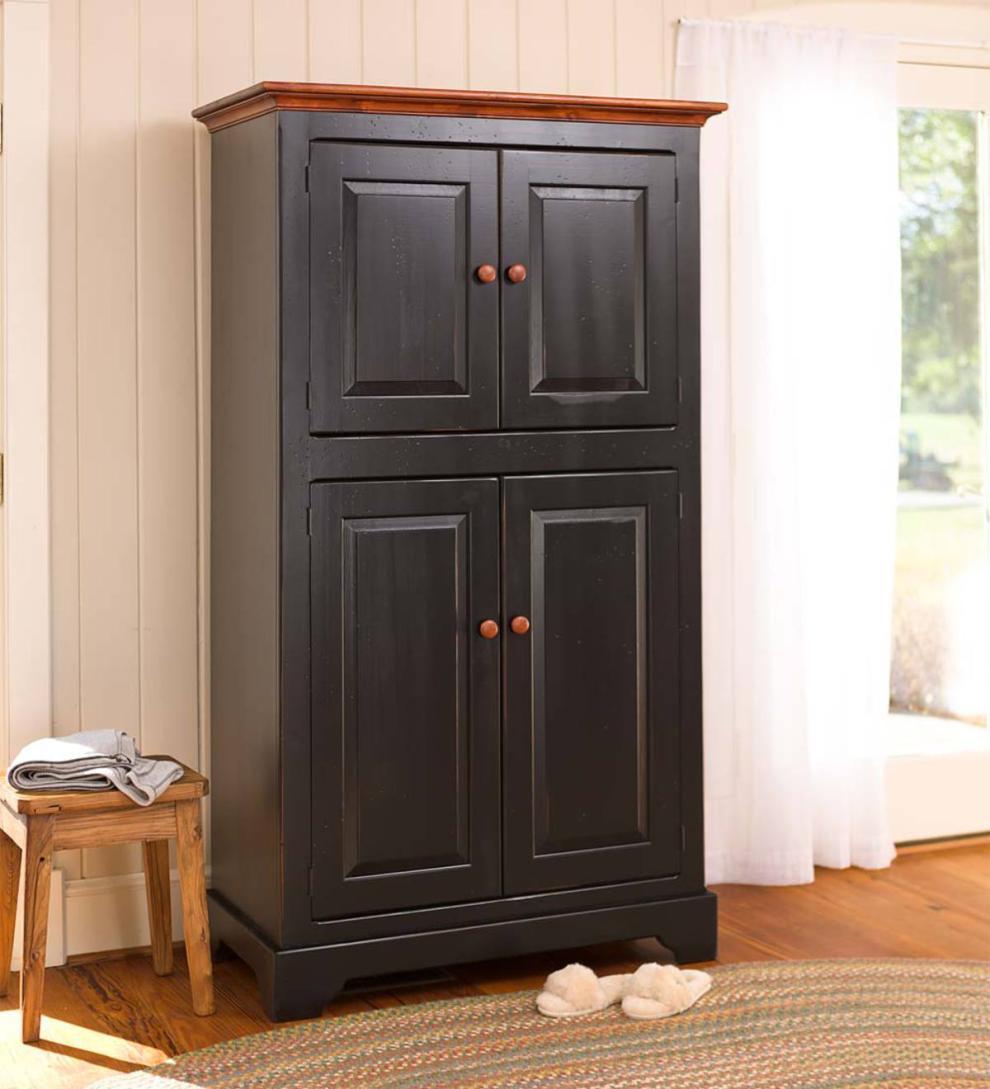 Plow &amp; Hearth Hutches &amp; Cupboards | Indoor Living Large Country Wardrobe - Avocado Green