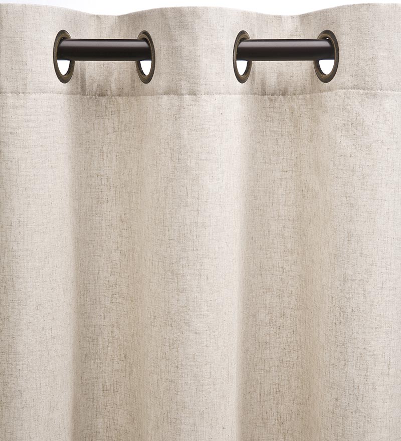 Plow &amp; Hearth Insulated Curtains | Indoor Living Energy Efficient Grommet-Top Homespun Insulated Curtains