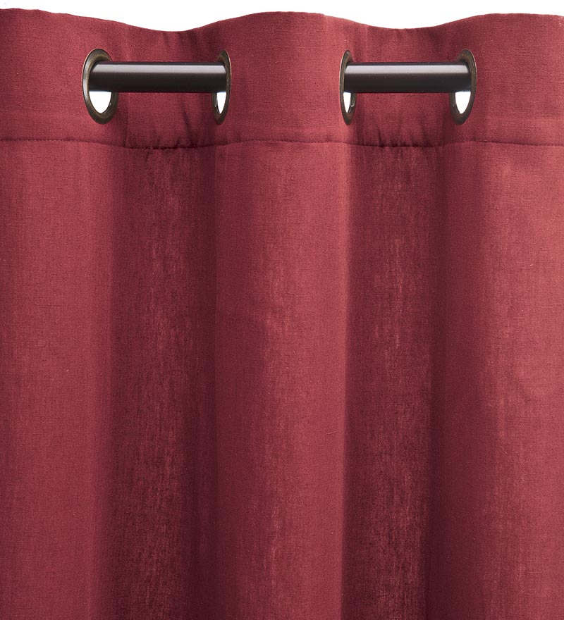 Plow &amp; Hearth Insulated Curtains | Indoor Living Energy Efficient Grommet-Top Homespun Insulated Curtains