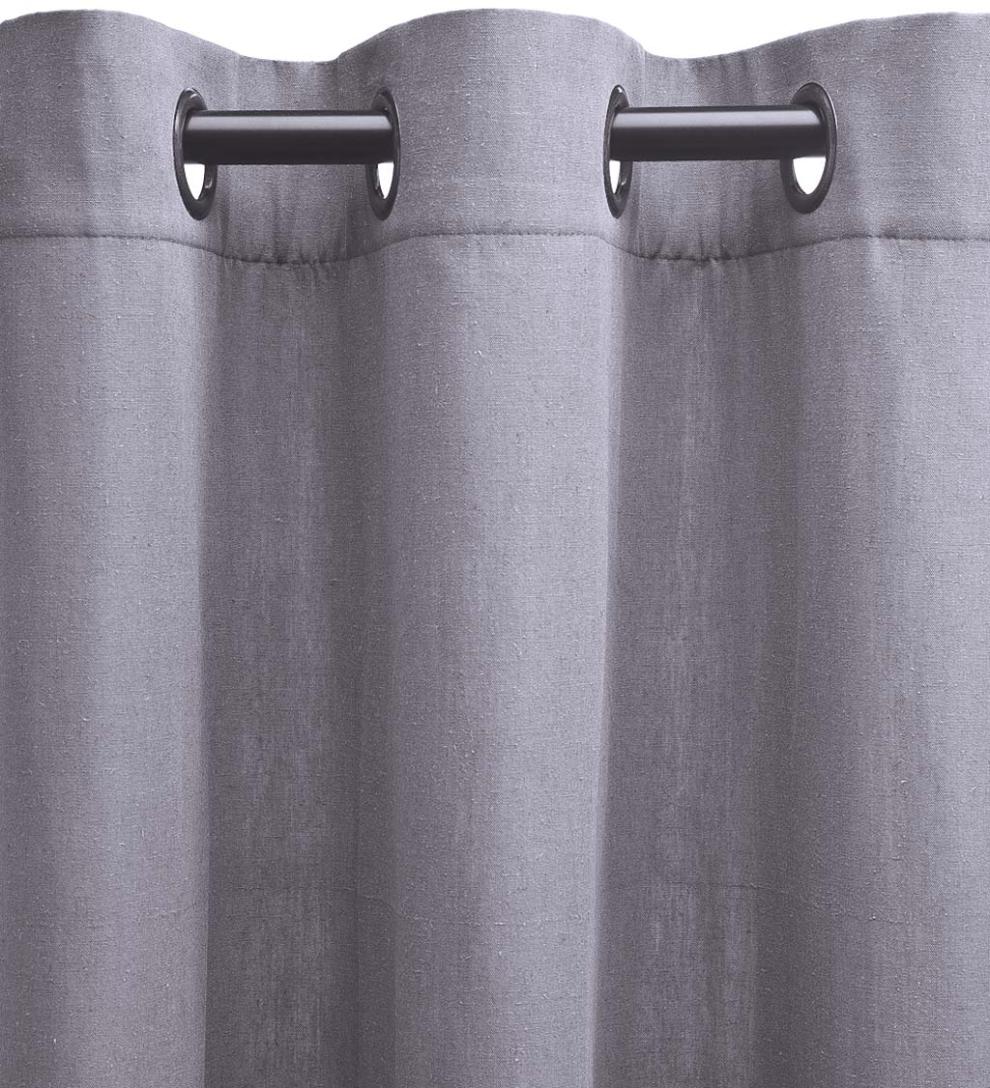 Plow &amp; Hearth Insulated Curtains | Indoor Living Energy Efficient Grommet-Top Homespun Insulated Curtains