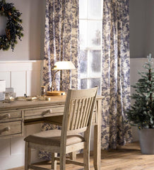 Plow &amp; Hearth Insulated Curtains | Indoor Living Insulated Toile Curtain Pairs With Rod Pocket And Back Tabs